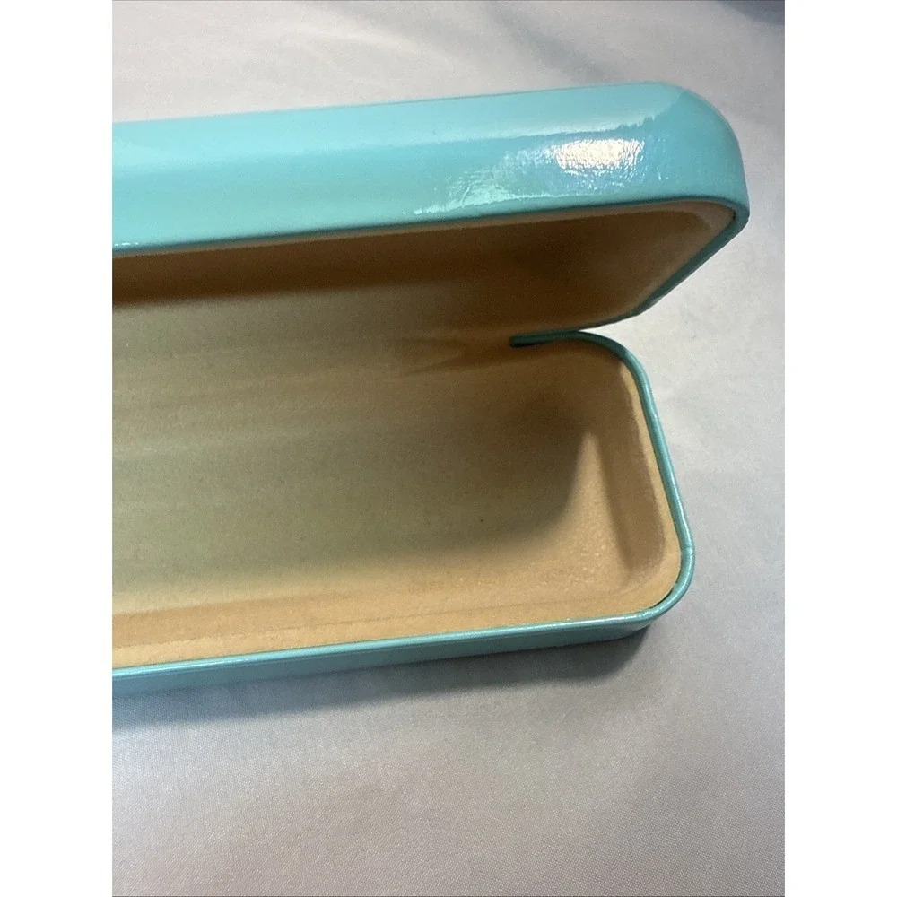 Authentic Tiffany & Co. Hard Clamshell Eyeglass Sunglasses Case Only Blue